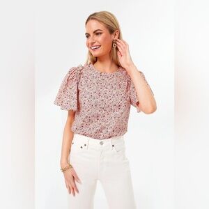 HYACINTH HOUSE

Pink and Red Floral Molli Blouse